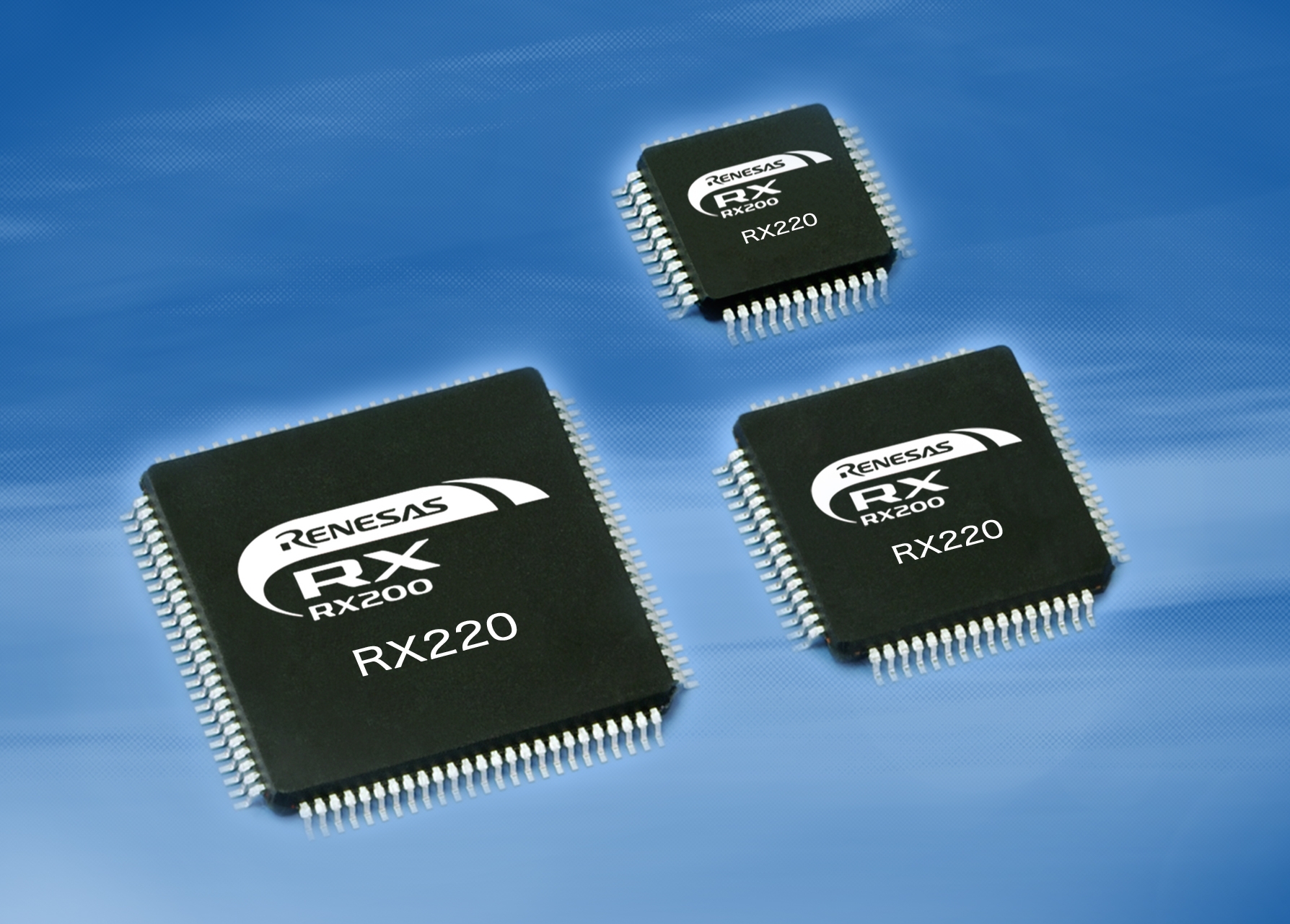 Figure 3 - Renesas’ motor control kit, based on the RX220, can provide 50 DMIPS and is optimised for equipment that needs medium dynamics but is also cost-sensitive.